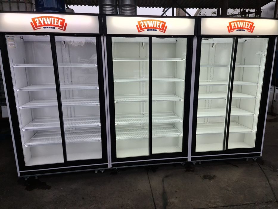 Vitrina frigorifica băuturi lactate flori 130 cm lățime