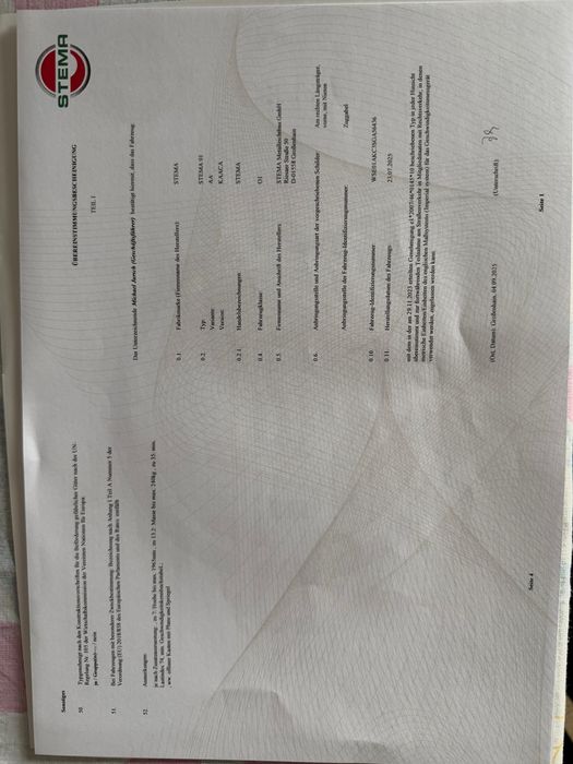 Remorca cu prelata, 750 KG., NOUA