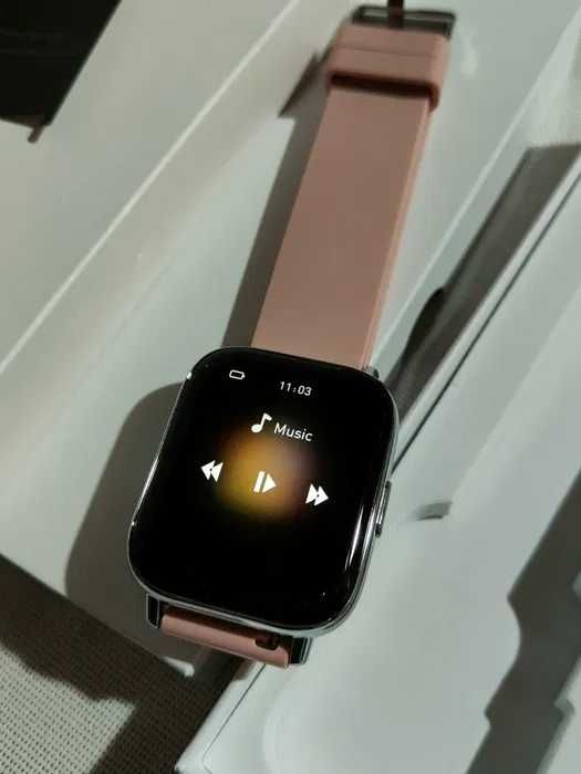 Molocy Smartwatch SIGILAT de damă Roz Bluetooth si Touch Screen