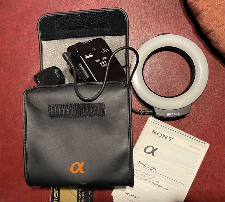 Sony HVL-RLAM Ring Light LED Strobe lighting w/box