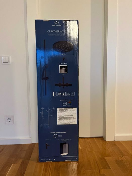 Coloana de dus Ideal Standard IdealRain cu baterie Ceratherm T25