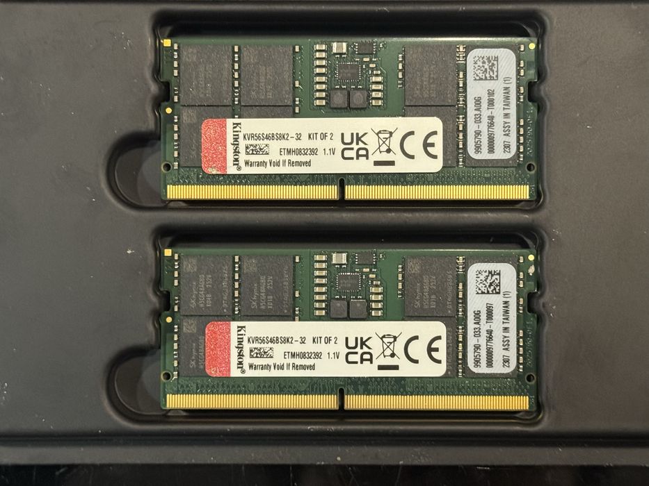 Kit Memorie RAM laptop Kingston 32GB (16x2) DDR5 5600MHz