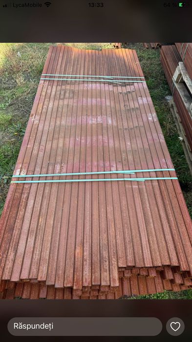 Bare rectangulare stâlpi de gard vopsite