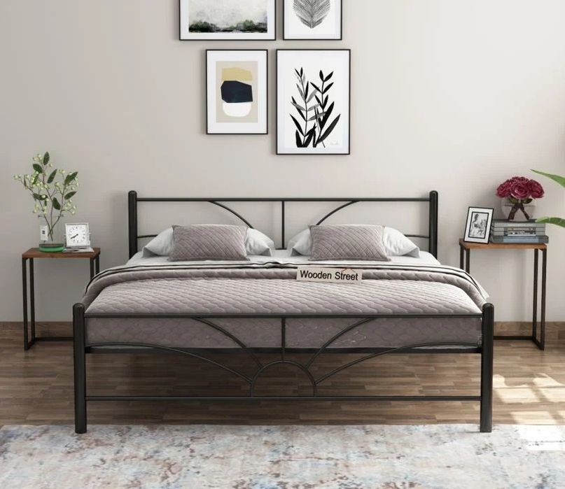 Металлическая Кровать Двухспальная, Темир Кровать Стиле Лофт,