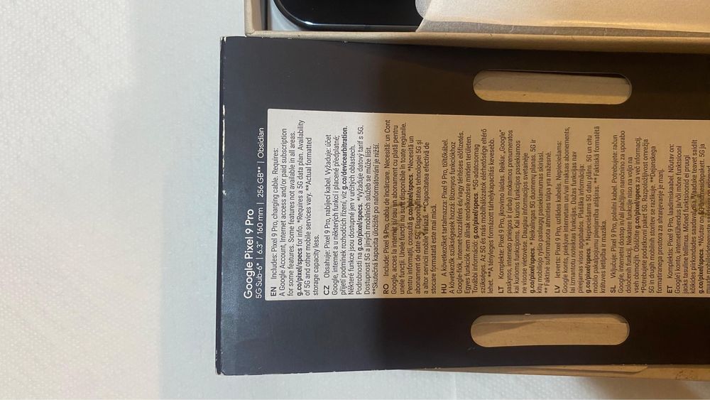 Google pixel 9 pro 256GB Obsidian Nefolosit