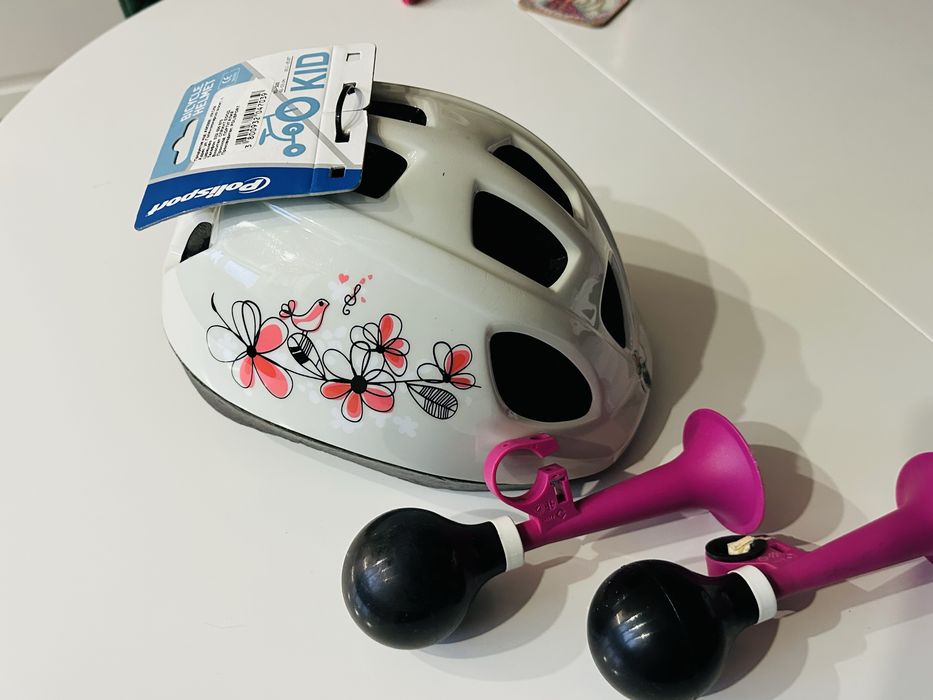 Детска каска за велосипед + тромби