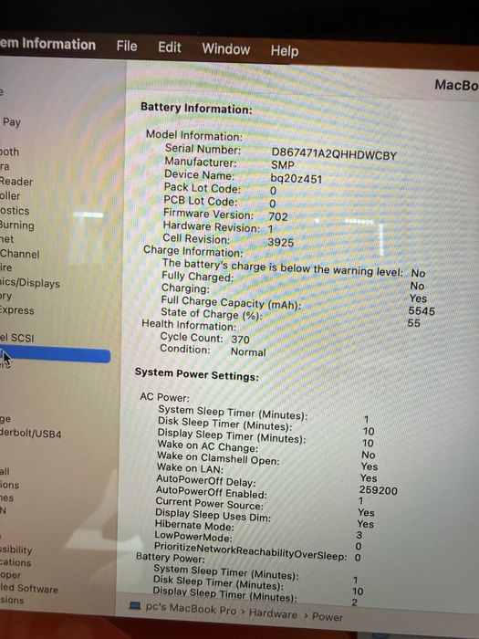 MacBook Pro 15” 2017 i7 2.9GHz, 16GB RAM, Radeon Pro 560