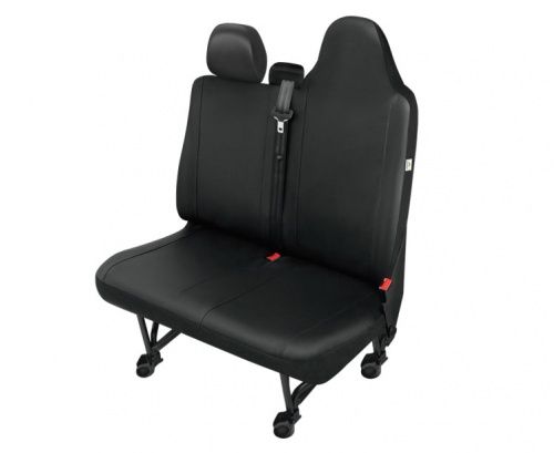 Husa bancheta cu doua locuri Practical DV2 Master imitatie piele neagra, pentru Renault Master III, Opel Movano III, Nissan NV 400, dupa 2010