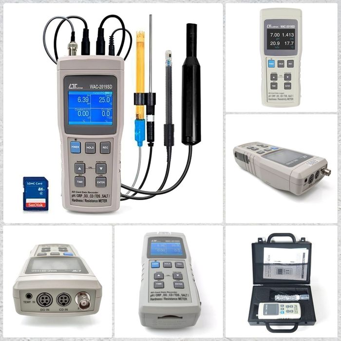 Lutron WAC-2019SD - pH/ORP, DO, CD, TDS, Salt - barchasi bittada!