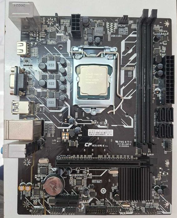 Материнская плата H310+i3 9100