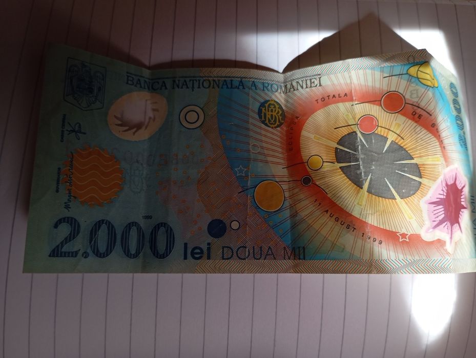 Vând bancnotă 2000 lei