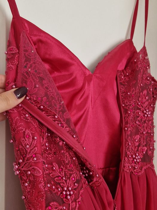 Rochie de ocazie lunga roz