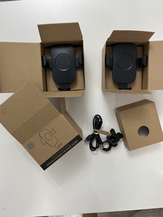 Suport auto telefon cu incarcare wireless 10 w