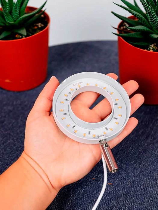 Фитолампа для растений. Полный спектр. С USB, таймером, на штативе