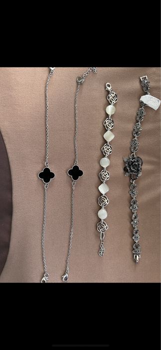 Радированные серебро, браслеты 925 проба