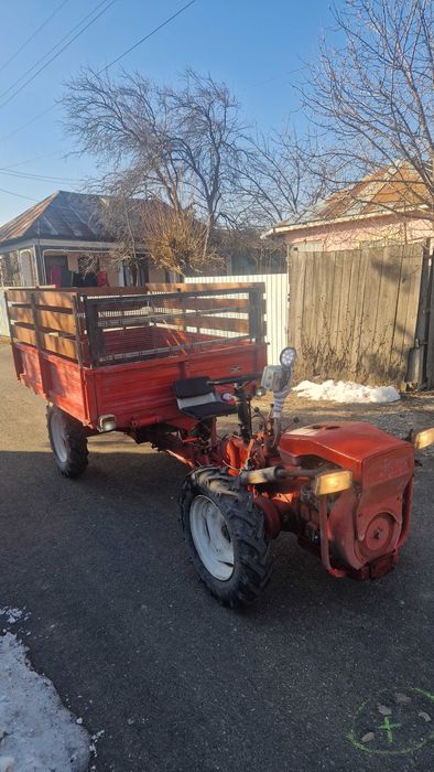 Motocultor Pasquali 4x4 cu remorca Basculabila