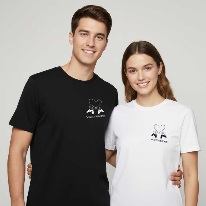 Комплект тениски за влюбени/ Тениски за двама