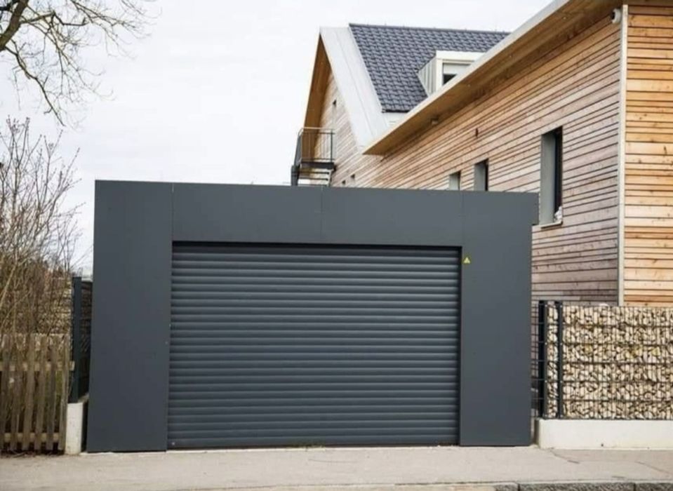 Garaje auto pe structura metalica