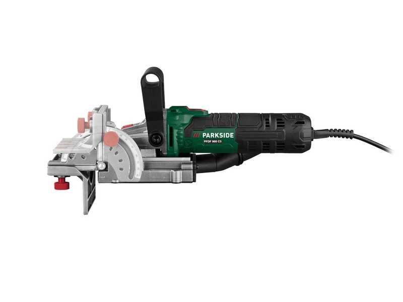 НОВИ! Фреза за плоски дибли Parkside 900W адаптер за прахоулавяне