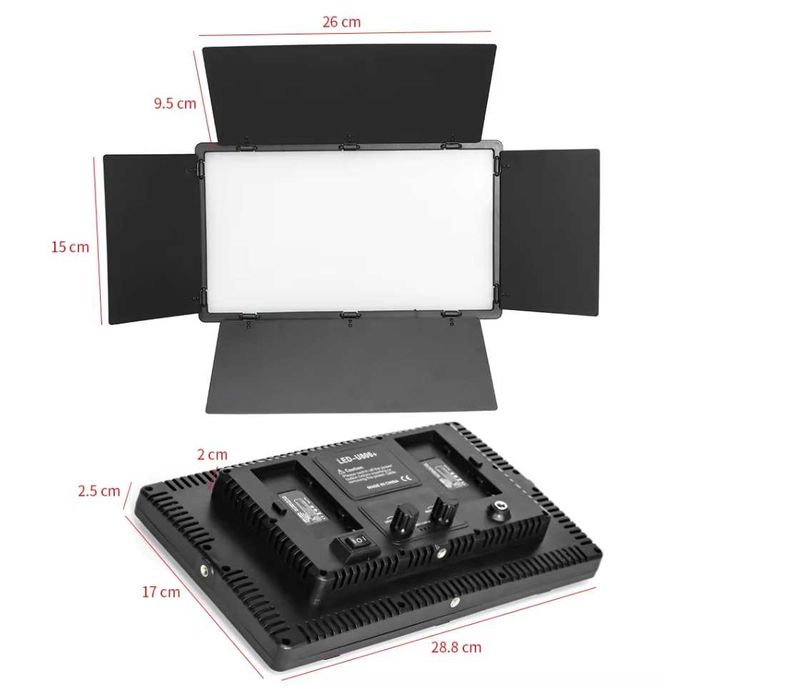 Постоянно лед осветление 50W LED Panel + 2 батерии х 2200ah