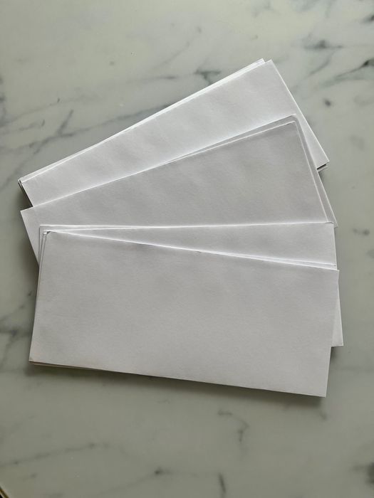 Бял плик за писмо 110mm x 220mm