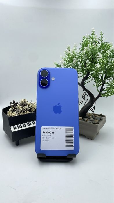 iPhone 16+ 128GB (capacity) 100% Айфон 16+гб (емкость)100%