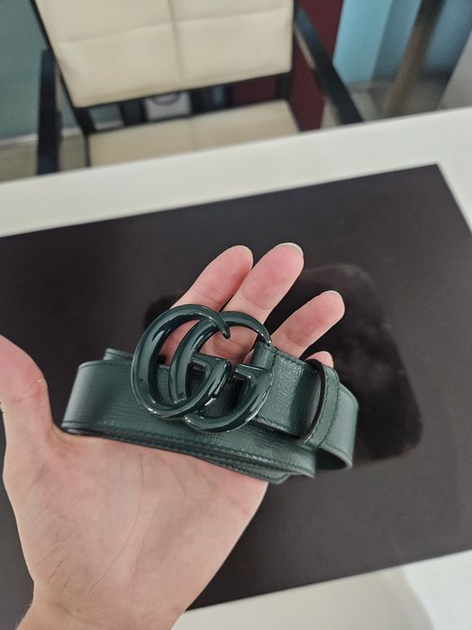 Зелёный ремень Gucci
