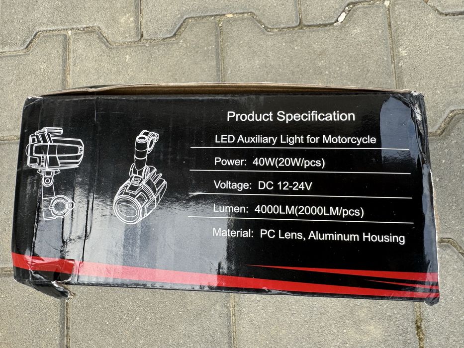 Proiector ceață LED pentru motocicletă adventure touring atv quad buggy off road