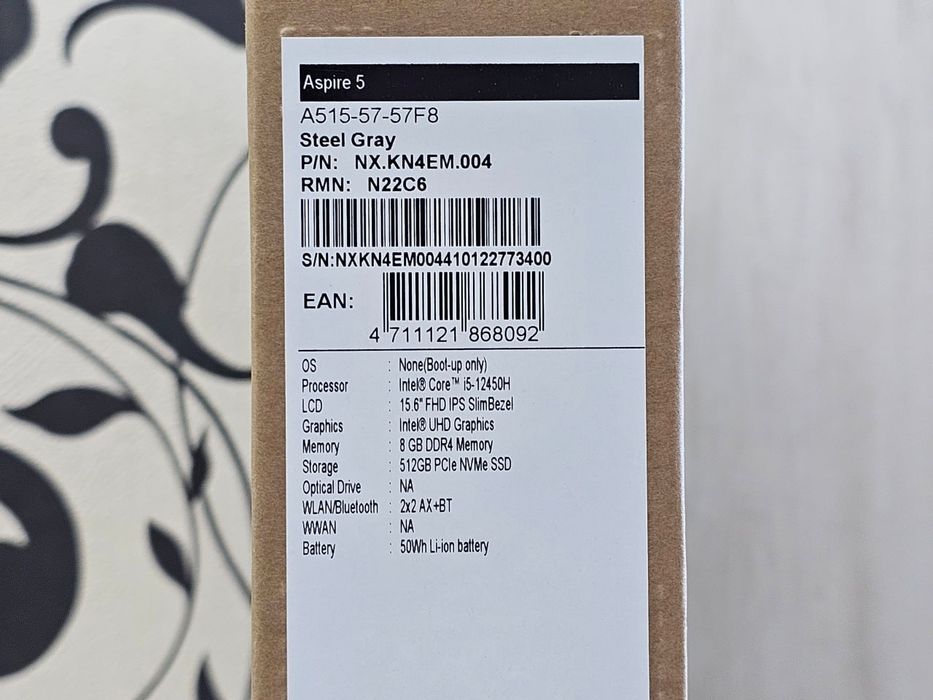 Acer Aspire 5 Steel Gray intel® Core™ i5 - 12450H