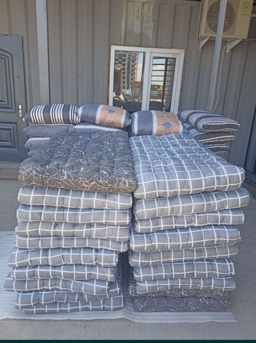 Korpa toshak yostiq optom narxda kamplekt ham qlib beramiz baqvat qali