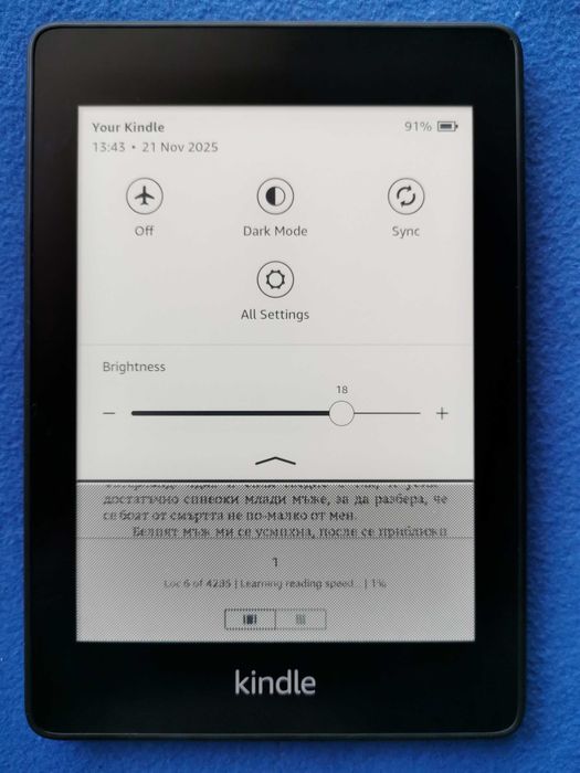 Kindle Paperwhite 10 Gen. WiFi, Bluetooth, 6in, PQ94WIF с подсветка