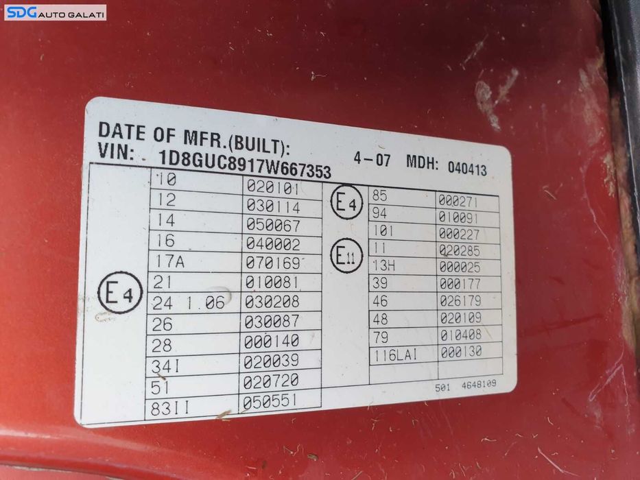 Cutie Viteze Manuala 6 Trepte 4x4 Dodge Nitro 2.8 D 2007 - 2012 [C8906]