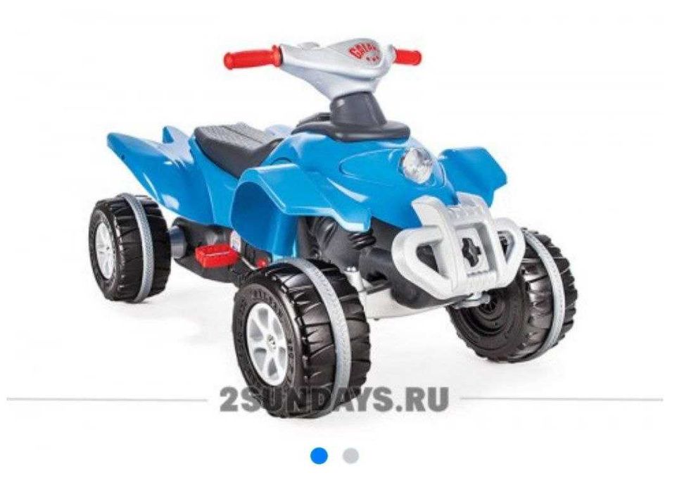 Квадроцикл Педальный Машинка-GalaxyATV Pilsan Italy Доставка бесплатно