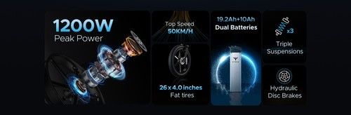 НОВО!!! Електрическо Колело Engwe X26 Double 29.2AH