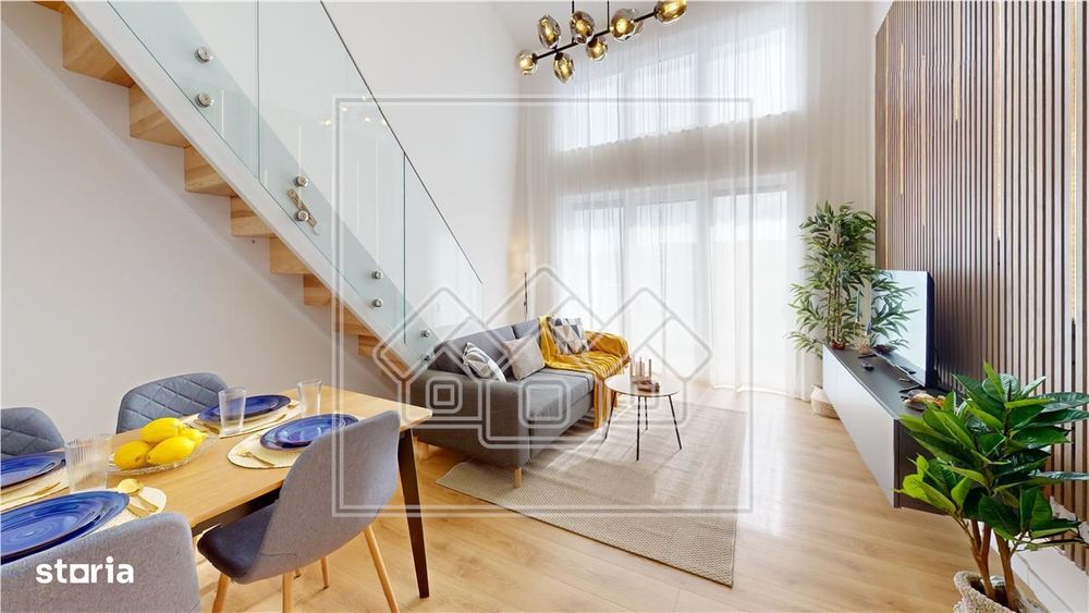 Penthouse cu 3 camere, mobilat complet, dressing, balcon -