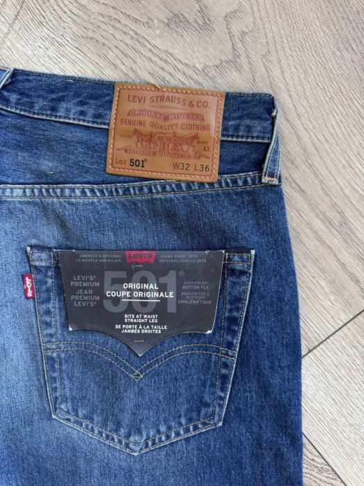 Blugi LEVIS 501 Albastru Barbati | Marime 32 x 36 (Talie 84 cm)