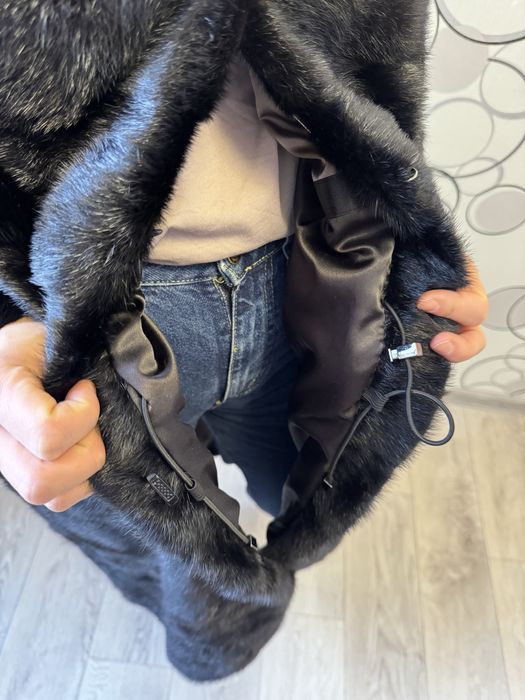 Норковая шуба поперечка