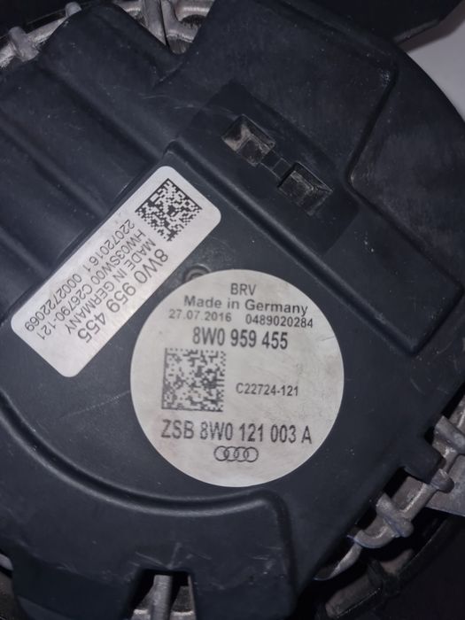 Electroventilator AUDI A4 B9 /cod-8W0121003A / an-2015-2024 / 2.0 Tdi