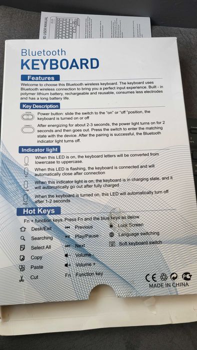 Tastatura BLUETOOTH pentru ori ce tip tableta telefon  Tip C noua