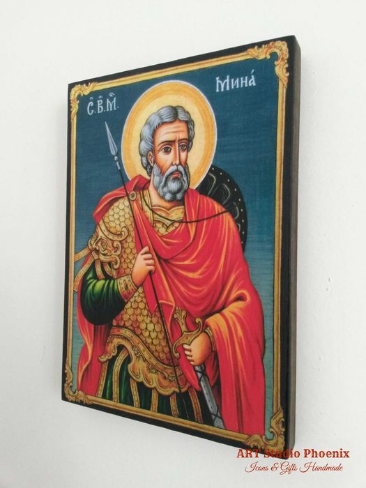 Икона на Свети Мина , различни изображения , icona Sveti Mina