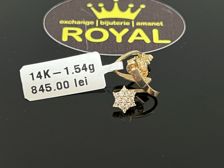 Bijuteria Royal CB : Cercei dama aur 14K  1,54 grame