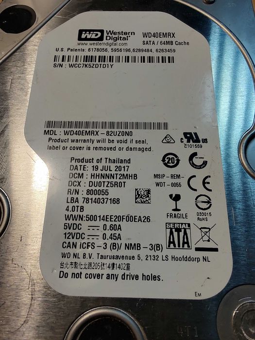 WD WD40EFPX-82UZ0N0 3,5 black