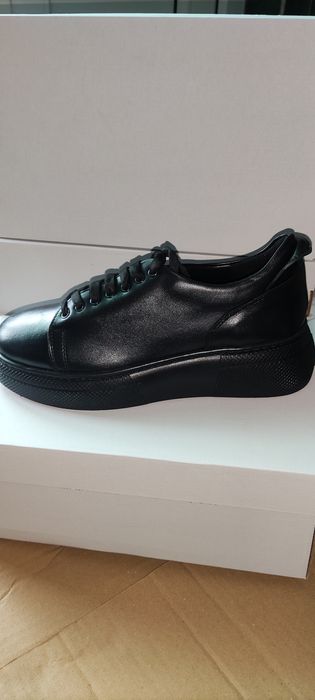 Adidași piele naturala damă talpă înaltă cusută