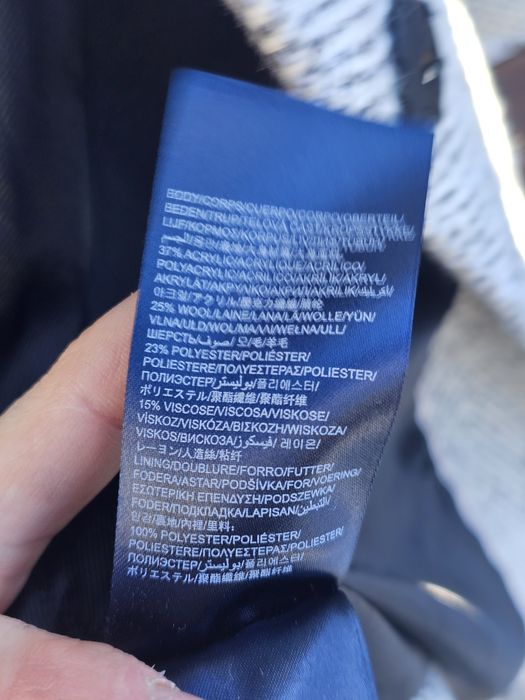 Pardesiu Tommy hilfiger 25% lana ,size S