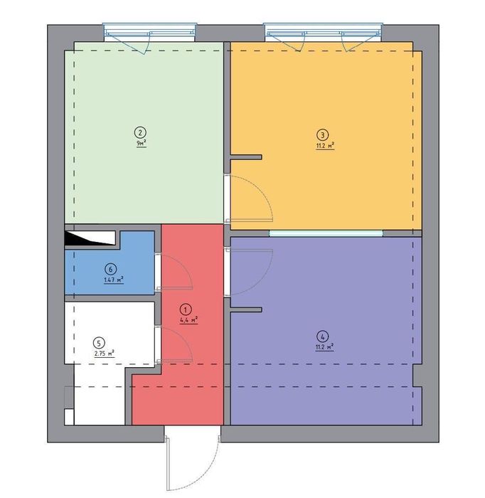 Квартира ЖК Grand City 2/2/6 42 кв.м
