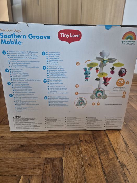 НОВА ЦЕНА Tiny love Бебешка музикална въртележка - като нова, в кутия