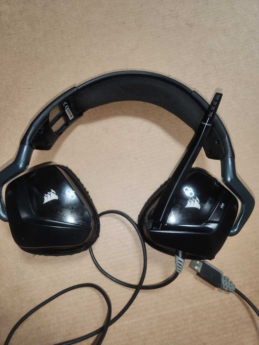 Căști Gaming Wireless Corsair VOID ELITE–Surround 7.1,Carbon – Ca NOI!