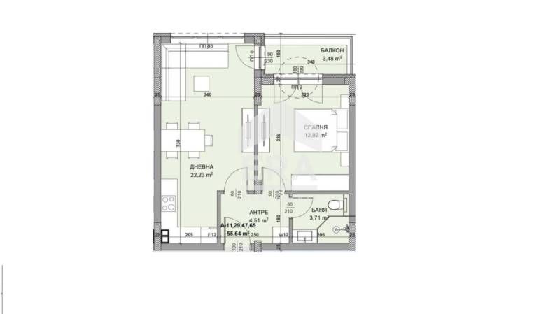 Панорамент двустаен апартамент за продажба в новострояща се жилищна сг