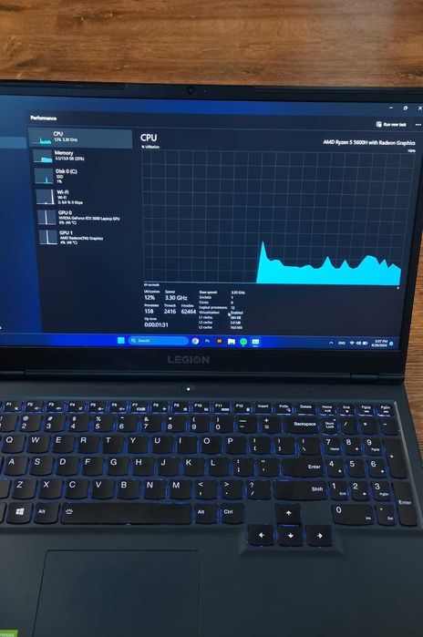Laptop Gaming LENOVO Legion 5 15ACH6H, Ryzen 5 5600H, RTX 3060, 165HZ