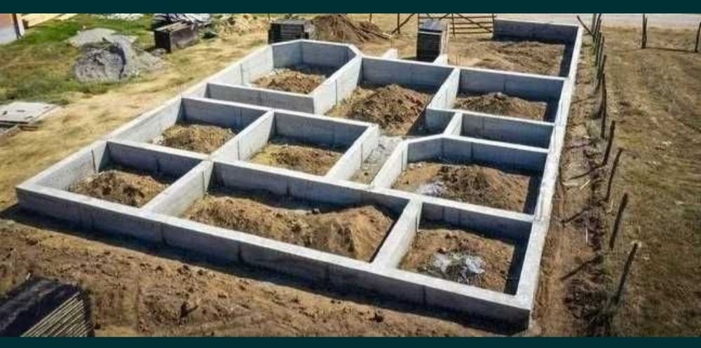 Фундамент бетон оз опалубкамызбен